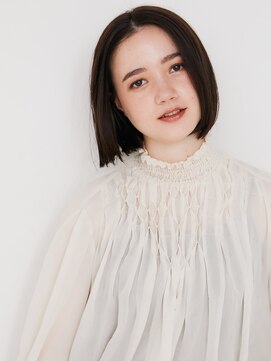 オンク 新宿(onk) 黒髪/グレーベージュ/レイヤーロング/前髪パーマ[新宿駅]