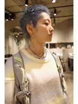 ビビト(bibito)&nbsp;bibito ショートグラデーションカラー　ブルーヘア