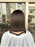 【ADORE 横浜】オリーブグレージュ×切りっぱなしボブ