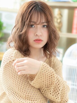 カバーヘア イヴ 戸頭店(COVER HAIR EVE) 韓国風ハイライトゆるふわシースルーバングc5戸頭20代30代40代