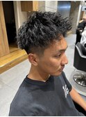 【吉元　龍一】２回転ツイストピンパーマ