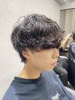 メンズ/men's/韓国マッシュパーマ