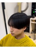 縮毛矯正でつくる。ラウンドマッシュ