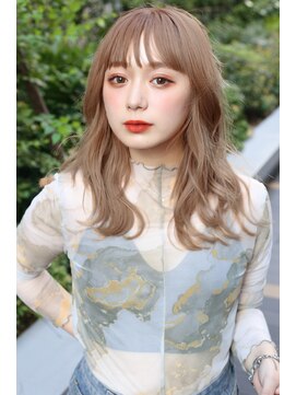 エトラ 渋谷店(etora) ★小顔前髪ワンカールくびレイヤーカット黒髪ネビージュボブルフ