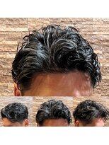 アールドボーテ 理容室(R de Beaute) リバースパーマ × 白髪ぼかし  イケおじヘア <理容室>