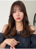 イメチェン/フェミニンロング/似合わせカット/ワイドバング_1