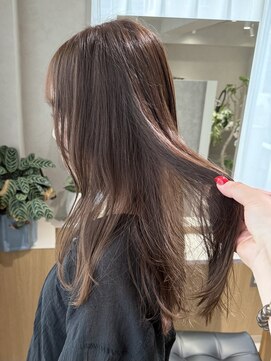 ニカ ボーテ(Nika beaute) 顔周りカット小顔似合わせカット アッシュブラウン