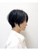 40代50代ショートひし形丸み