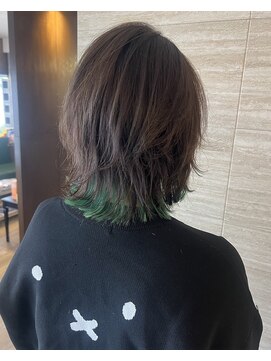 ヘアー スニップ(hair snip) 短くてもお洒落に！秋のインナーカラー【上桂/桂】