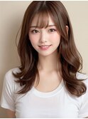 レイヤー フェミニンロング メルティーカラー 似合わせカット