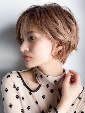 ミモザワークス(Mimosa Works) 大人ショートボブ丸みショートカットマッシュショート 前髪あり