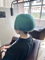 キセイ イオンモール新利府北館店(KISEI)&nbsp;【10代～40代】緑好き必見！ブリーチ×刈り上げマッシュ