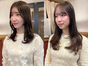 アトリエ(atelier.)の写真/"似合わせ"の秘訣は顔周りにあり♪骨格やお悩みに合わせた顔周り、前髪デザインが口コミ高評価◎髪質改善