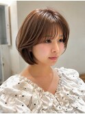 Cote 美髪/オリーブベージュ/ボブレイヤー/カットレイヤーボブ