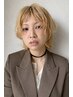 ケアブリーチ1回+ケアカラー(暗め透明感カラー、ベージュ系)