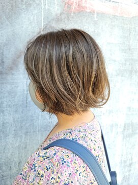 ビグディーサロン(BIGOUDI salon mukonosou) 夏のハイトーンショートボブ☆