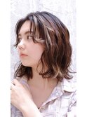 10代20代30代コテ巻き風ボブパーマ/簡単スタイリング愛されボブ