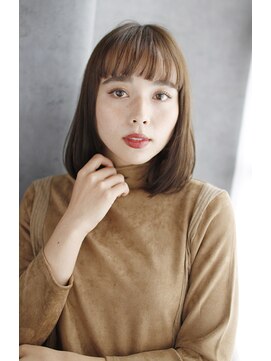 エトレプラスエヌ(ETTORE+n) 20代30代40代　ムードを呼ぶショートバング【西大寺】＃510