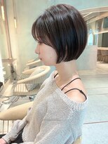 【大人女子】シースルーショートボブ