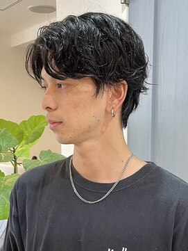 ベラ(Bella) 【Bella/加藤】襟足ありのセンターパート×スパイラルパーマ