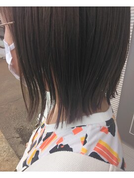 アメイジングヘアー 中沢店(AMAZING HAIR) ほんのりパープル裾カラー/グレージュアッシュ/切りっぱなしボブ