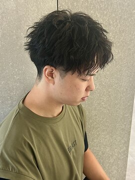 ニアウ 太田店(Niau) メンズショートマッシュクリームパーマツイストスパイラルパーマ