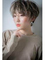 モッズヘア 越谷(mod's hair) デザインカラーグレージュハイライト小顔ショートv越谷20代30代
