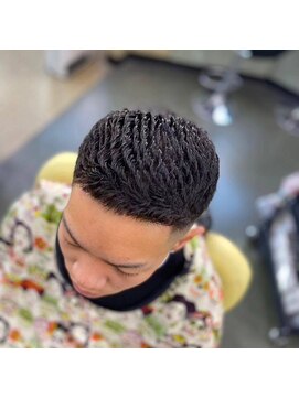 バーバーショップイシカワ(BARBER SHOP イシカワ) 濡れパンアップバングスタイル