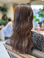 ヘアリゾート粋 ティガ 池袋店(tiga)&nbsp;艶髪/透明感/髪質改善/モカブラウン/巻き髪
