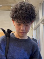 サップ 吹田店(Sup)&nbsp;ラウンドマッシュ/プードルパーマ/波巻きパーマ/メンズパーマ