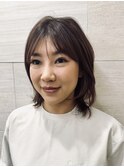 大人可愛い30代40代50代小顔◎マッシュショートボブウルフカット