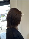 アッシュベージュ/アッシュブラウン/ミディアムレイヤー