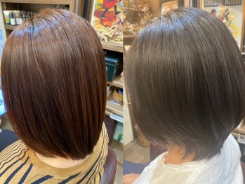 グルーヴ(GROOVE)の写真/ただ染めるだけの白髪染めは卒業！実力派スタイリストが髪の美しさを引き出す為マンツーマンでお悩み解決◎
