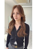 コディー(CODY)&nbsp;ミディアムヘア暗めカラー/デザインカラー/フェイスフレーミング