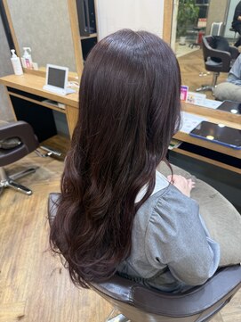 ブリーチなしピンクラベンダー