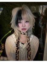 キイ 原宿 表参道(K.e.y)&nbsp;デザインカラー/シャギーカット/シャギーウルフ/ウルフ