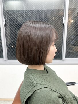 ヘアアンドメイク エジェリ(hair&make egerie) 「恵比寿＊丸みシルエットのコンパクトボブ」