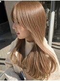 ハイトーンベージュ　ミルクティーベージュ