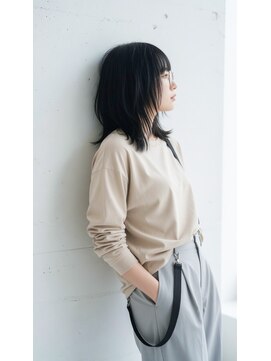 コートフィールエー(CO_T feel.a) 骨格補正レイヤー☆黒髪でも重くない！透け感ミディアム