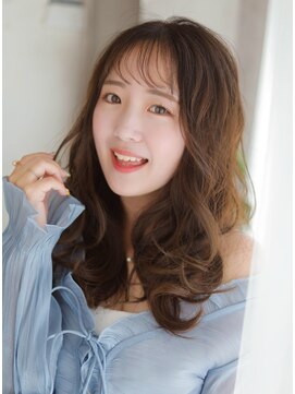 ベレッタ ネヤガワ(veretta. neyagawa) 韓国風コテ巻き/ヨシンモリ/くびれロング/グレージュ/10代20代