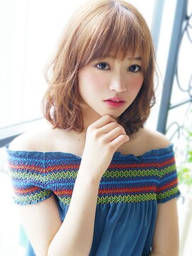 ヘア ジュレ ドゥ(hair jurer deux) 【ヘアジュレドゥ 花井】 ボワふわ可愛い～ミディアムボブ