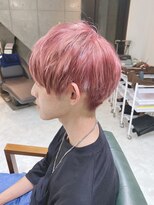 デイズ(days)&nbsp;韓国マッシュ　センターパートニュアンスマッシュピンクブラウン