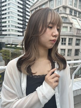 トリコ 梅田茶屋町店(trico) 顔周りインナーミルクティーベージュ♪