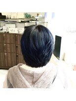ヘアアンドメイク アール(hair＆make R)&nbsp;ネイビー　カラー