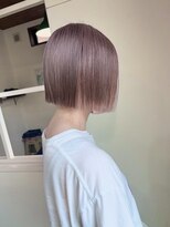 ドライブ(drive)&nbsp;フルブリーチ　ピンクベージュ　ミニボブ　ぱつっとボブ