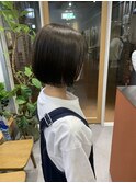 ダブルカラー/大人ボブ/黒髪スタイル/髪質改善/縮毛矯正