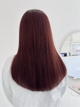 ミルメルシー(Mille mercis) ロングヘア/ブリーチなしカラー/レッドカラー