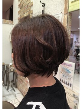 ドゥ スタイル 三国ヶ丘店(Duex Style) 春の愛されショートボブ　×白髪ぼかしイルミナカラー