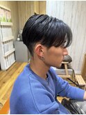 スッキリ！刈り上げセンターパート