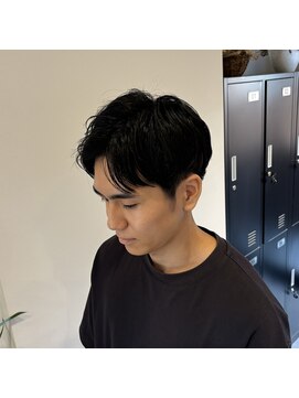 トウキ(touki) 韓国シースルーマッシュメンズ部分ストレート黒髪短髪ショート